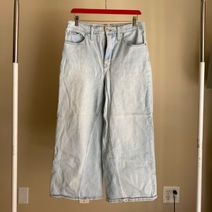 Madewell cropped wide legged jean